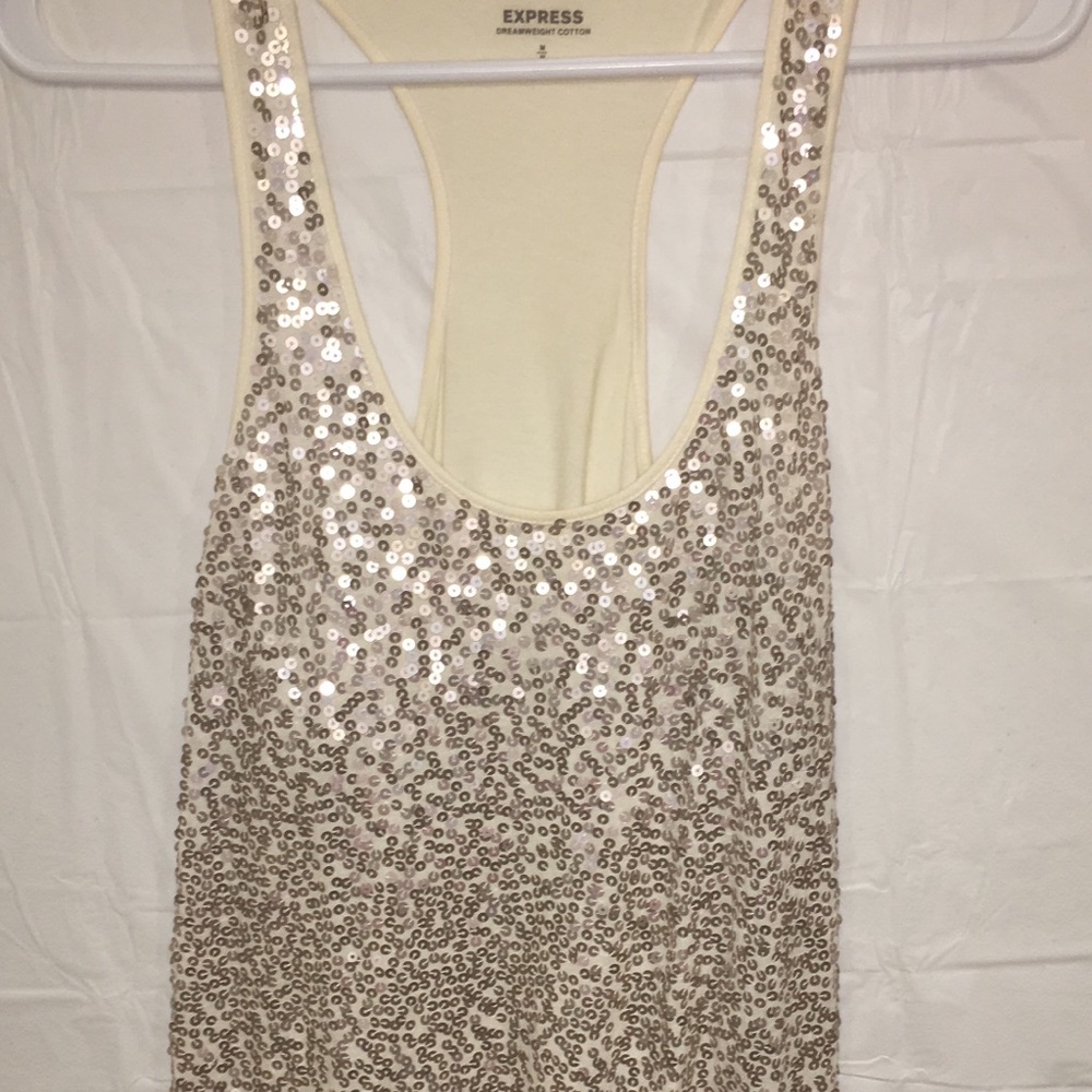 Express brand, sparkly tank top.